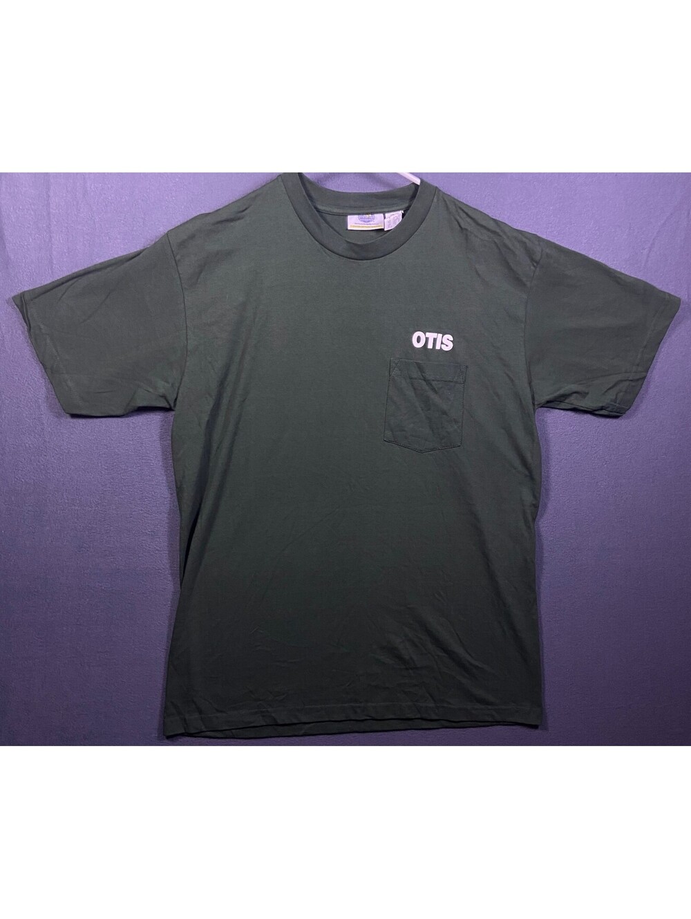 Riverside Dark Green OTIS Pocket T-Shirt Size Large WWE Alpha Academy Work Shirt